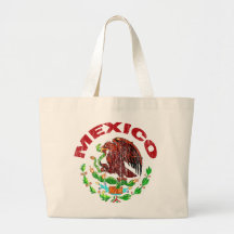 DISTRESSED MEXICO FLAG CANVAS BAGS