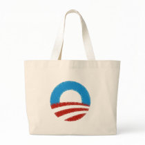 Distressed Obama Symbol Canvas Bag