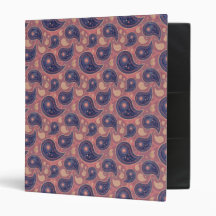 Distressed Paisley 3 Ring Binder