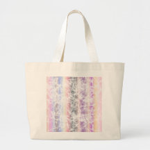 Distressed Pastel Art with Pink, Purple and White Bags