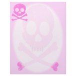 Distressed Pink Skull Letterhead