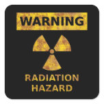 Distressed Radiation Hazard Sticker