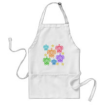 Distressed Rainbow Turtles Aprons