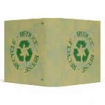 Distressed Reduce Reuse Recycle Binder