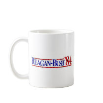 Distressed Retro Reagan-Bush 1984 Mug