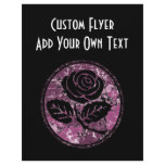 Distressed Rose Silhouette Cameo - Pink