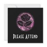 Distressed Rose Silhouette Cameo - Pink