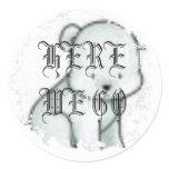 Distressed Round Stickers