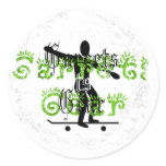 Distressed Round Stickers