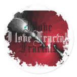 Distressed Round Stickers