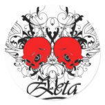 Distressed Round Stickers
