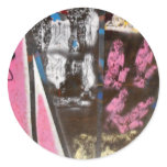 Distressed Round Stickers