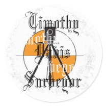 Distressed Round Stickers