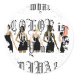 Distressed Round Stickers