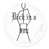 Distressed Round Stickers