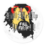 Distressed Round Stickers