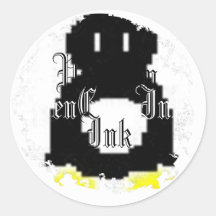 Distressed Round Stickers