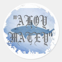 Distressed Round Stickers