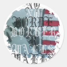 Distressed Round Stickers