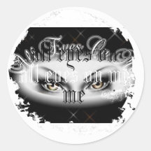 Distressed Round Stickers