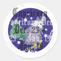 Distressed Round Stickers