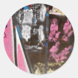 Distressed Round Stickers