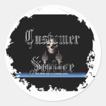 Distressed Round Stickers