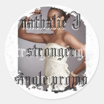 Distressed Round Stickers