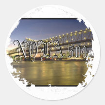 Distressed Round Stickers