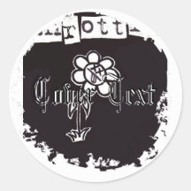 Distressed Round Stickers