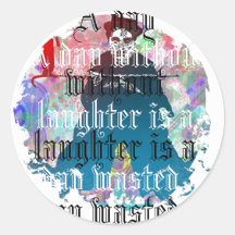 Distressed Round Stickers