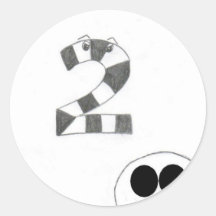 Distressed Round Stickers