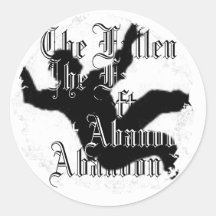 Distressed Round Stickers
