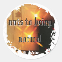 Distressed Round Stickers