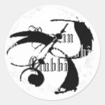 Distressed Round Stickers