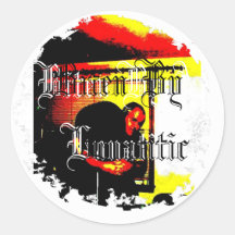 Distressed Round Stickers