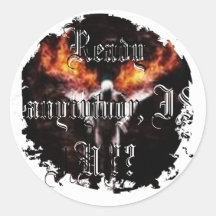 Distressed Round Stickers
