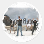 Distressed Round Stickers