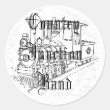 Distressed Round Stickers