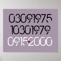 Distressed Special Dates Poster