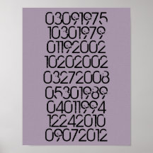 Distressed Special Dates Poster