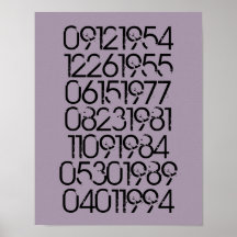 Distressed Special Dates Poster