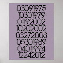 Distressed Special Dates Poster