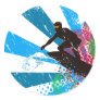 Distressed Surfer Paradise Sticker