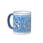 Distressed Torah - Star Mandala - Aleph Coffee Mugs