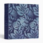Distressed Vintage Bird and Floral Pattern Binder