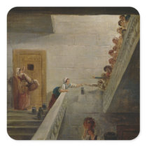 Distributing Milk at St. Lazare Prison, 1794 stickers