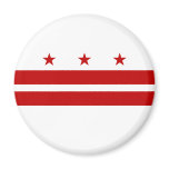 District of Columbia Flag Refrigerator Magnet