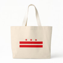 District of Columbia Flag Tote Bag