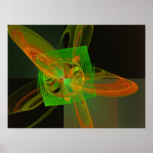 Disturbance Abstract Fractal Artwork Posters